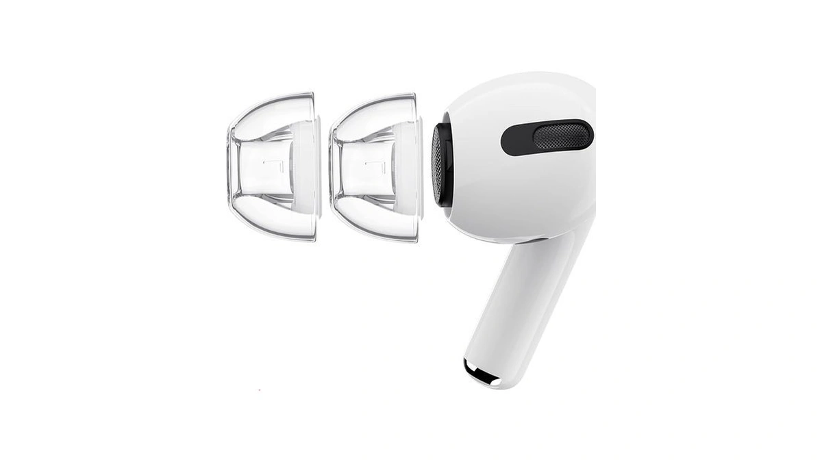 Rfunguango New Transparent Ear Caps 1 Pair, Compatible With Airpods