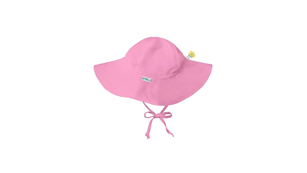 Green Sprouts Baby Brim Sun Protection Hat, Light Pink, 9-18