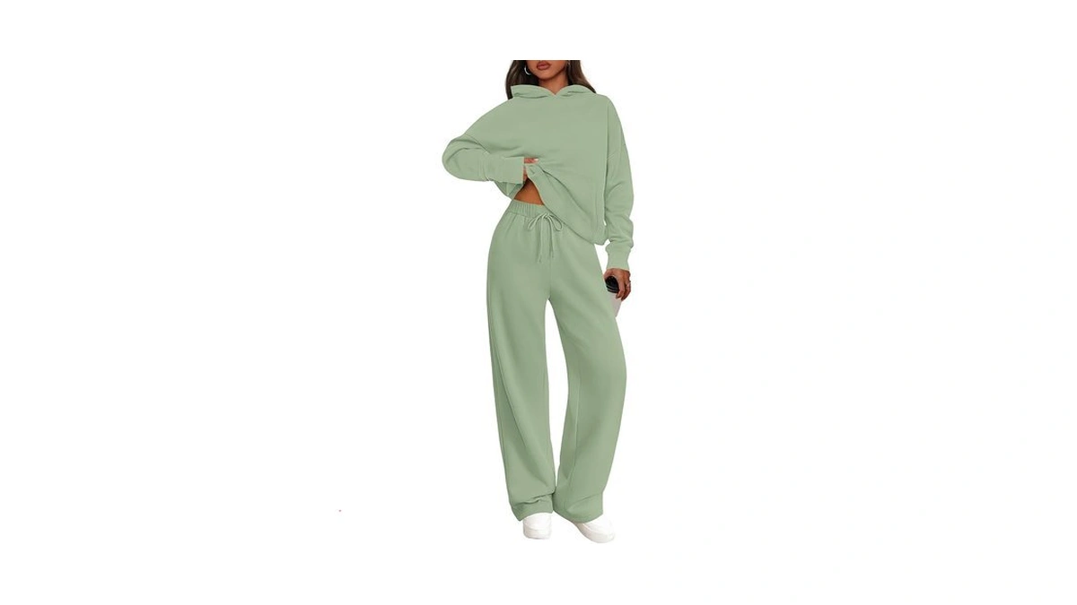 Prettygarden Women's 2 Piece Outfits Fall Sweatsuits Oversized Hoodies Wide