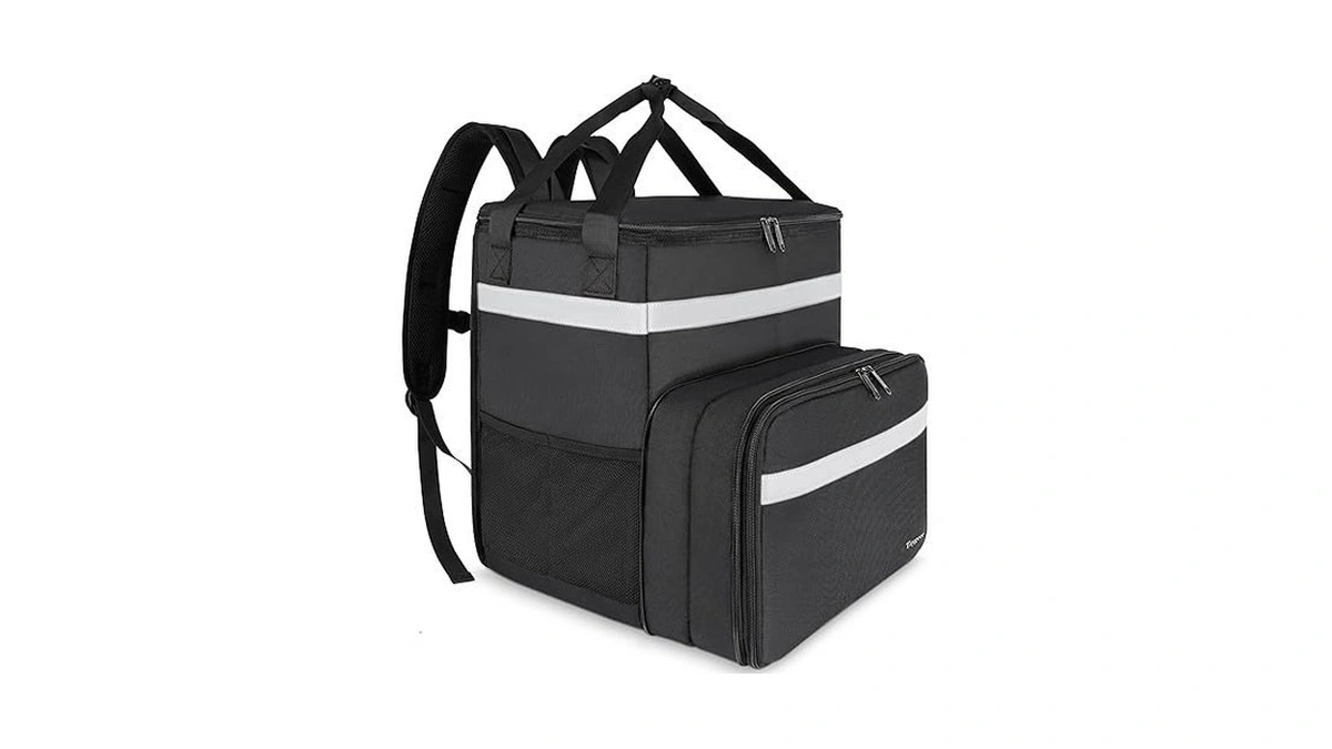 Taygeer Food Delivery Backpack, Expandable Insulated Food Delivery Bag For