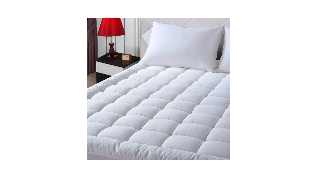 Easeland Twin Size Mattress Pad Pillow Top Mattress Cover Quilted