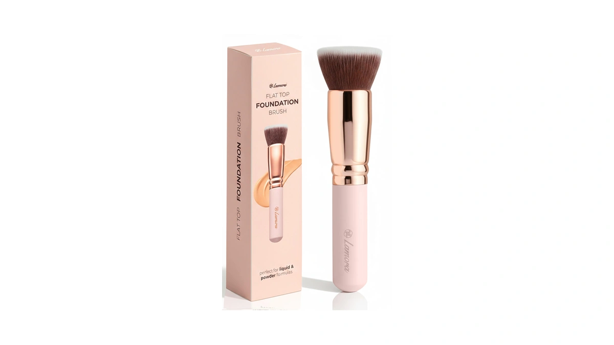 Lamora Makeup Brush Foundation Kabuki - Flat Top Face Brush