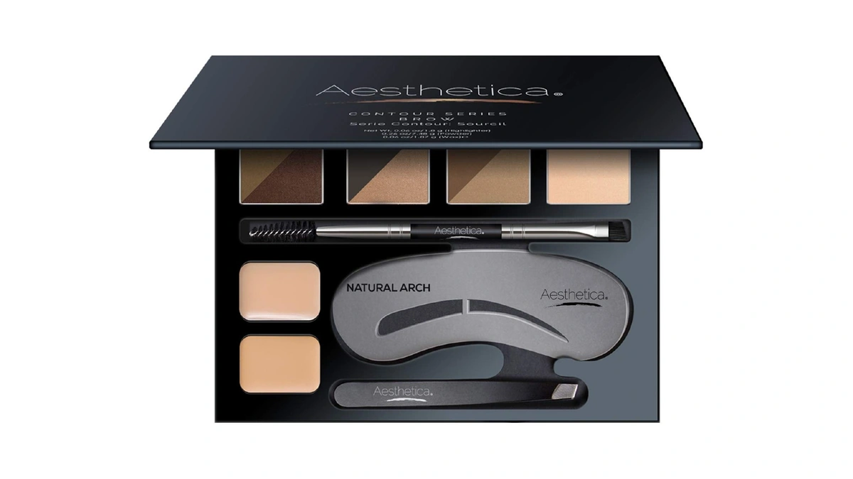 Aesthetica Brow Contour Kit -piece Eyebrow Ma...