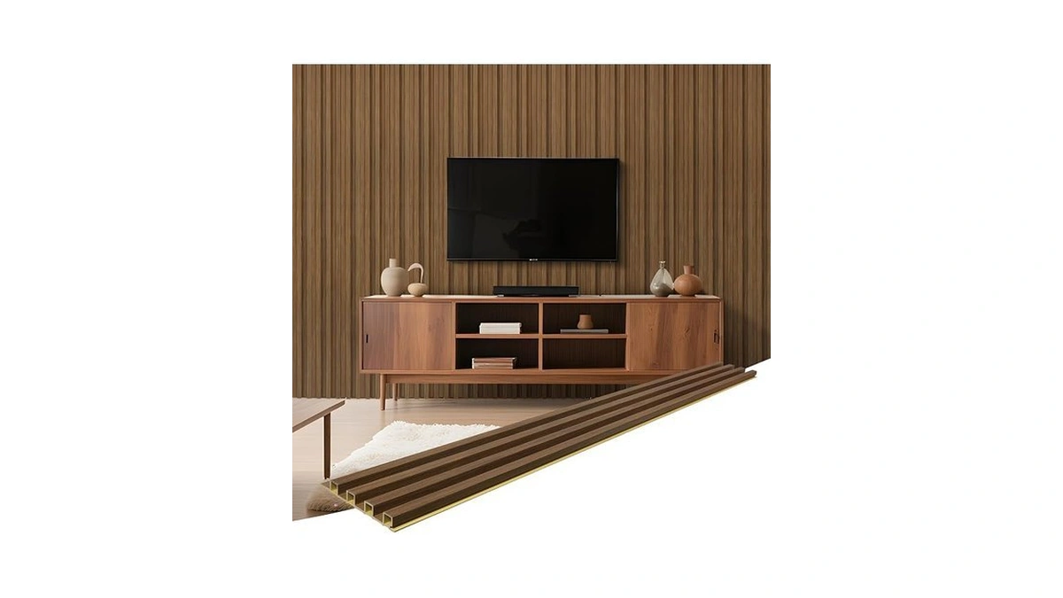 Letkeys Wpc Slat Wall Panels, 16 Packs 48 X 6