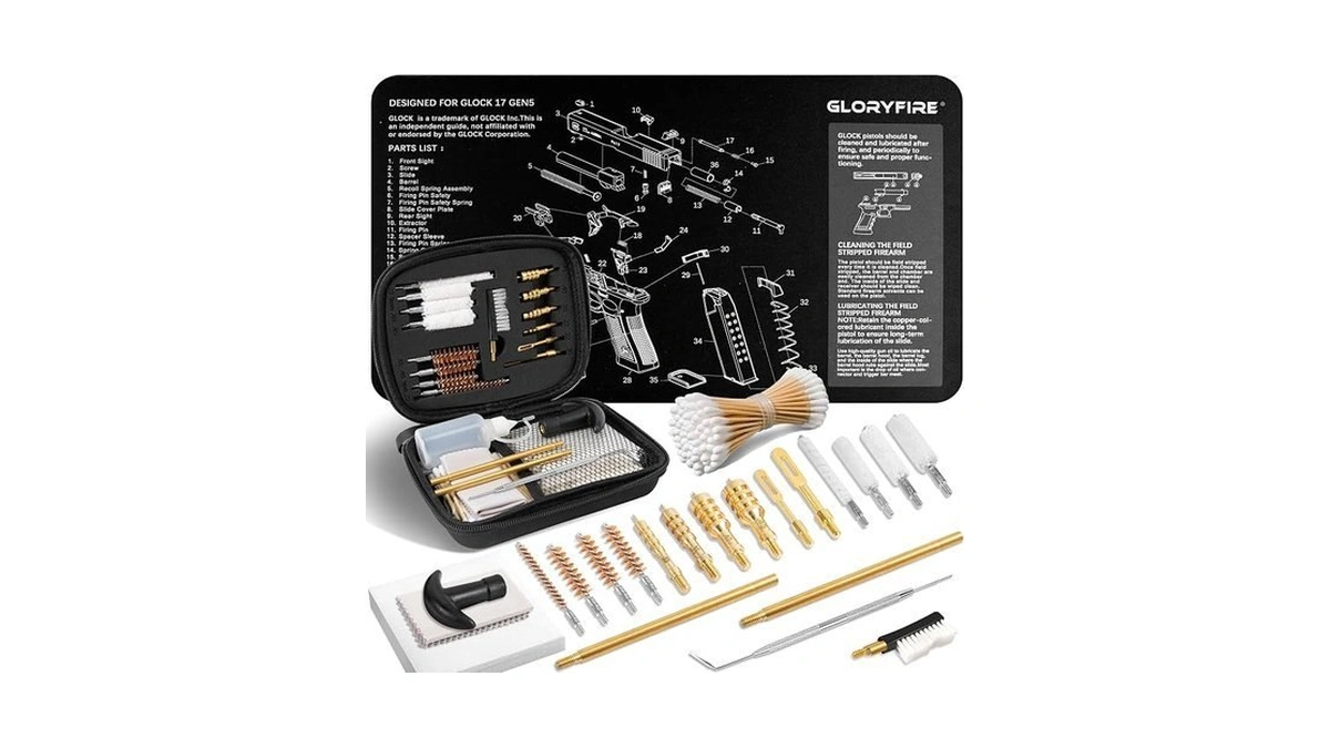 Gloryfire Gun Cleaning Kit Fits .22 .357/9mm .38 .40 .45
