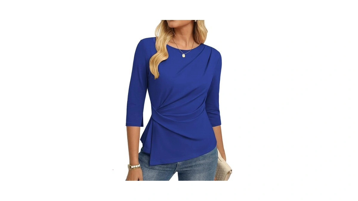 Grace Karin Women's 2026 Summer Peplum Tops, 3/4 Sleeve Dressy