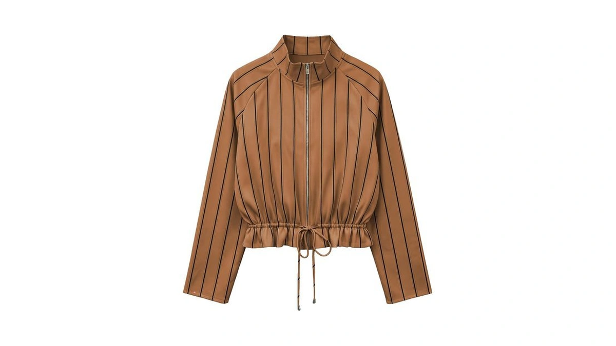 Gunest Womens Zip Up Jackets Casual Cropped Jackets Trendy Fall