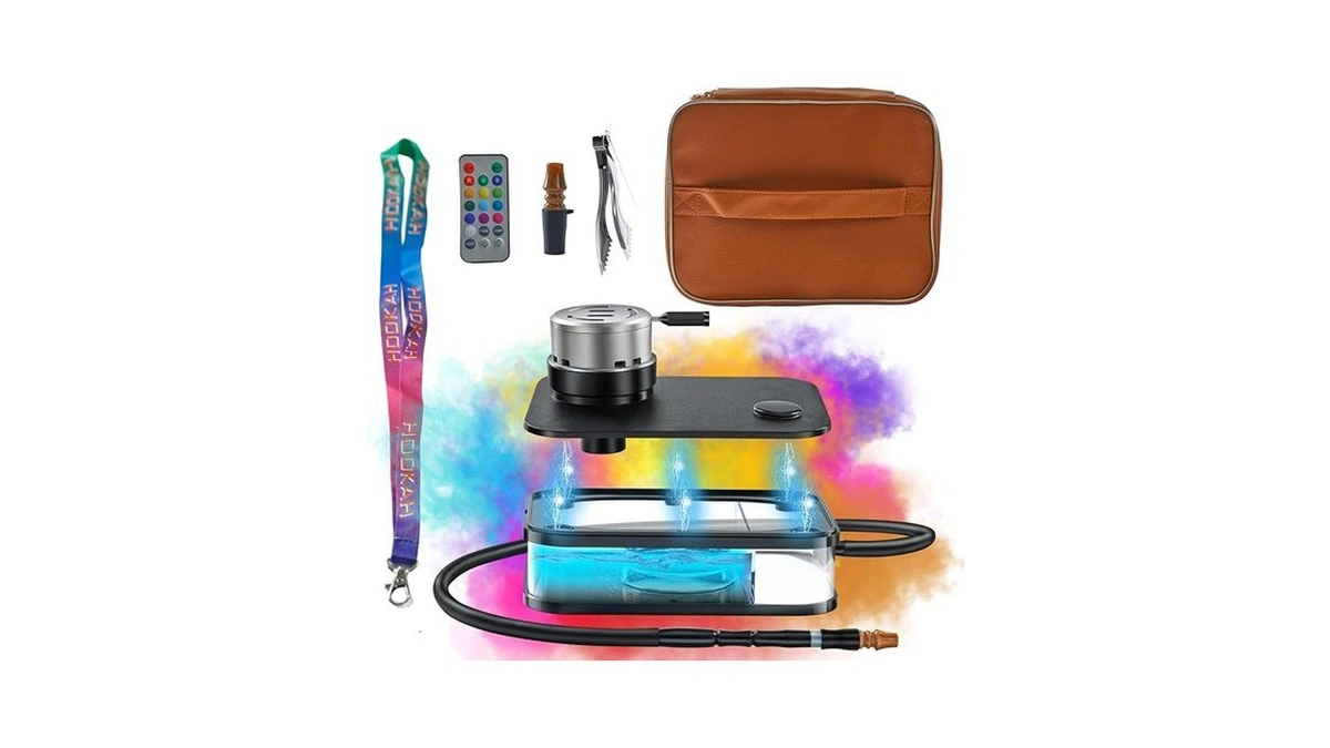 Travel Portable Hookah Set With Everything Friend Gatherings, Outdoor Parties