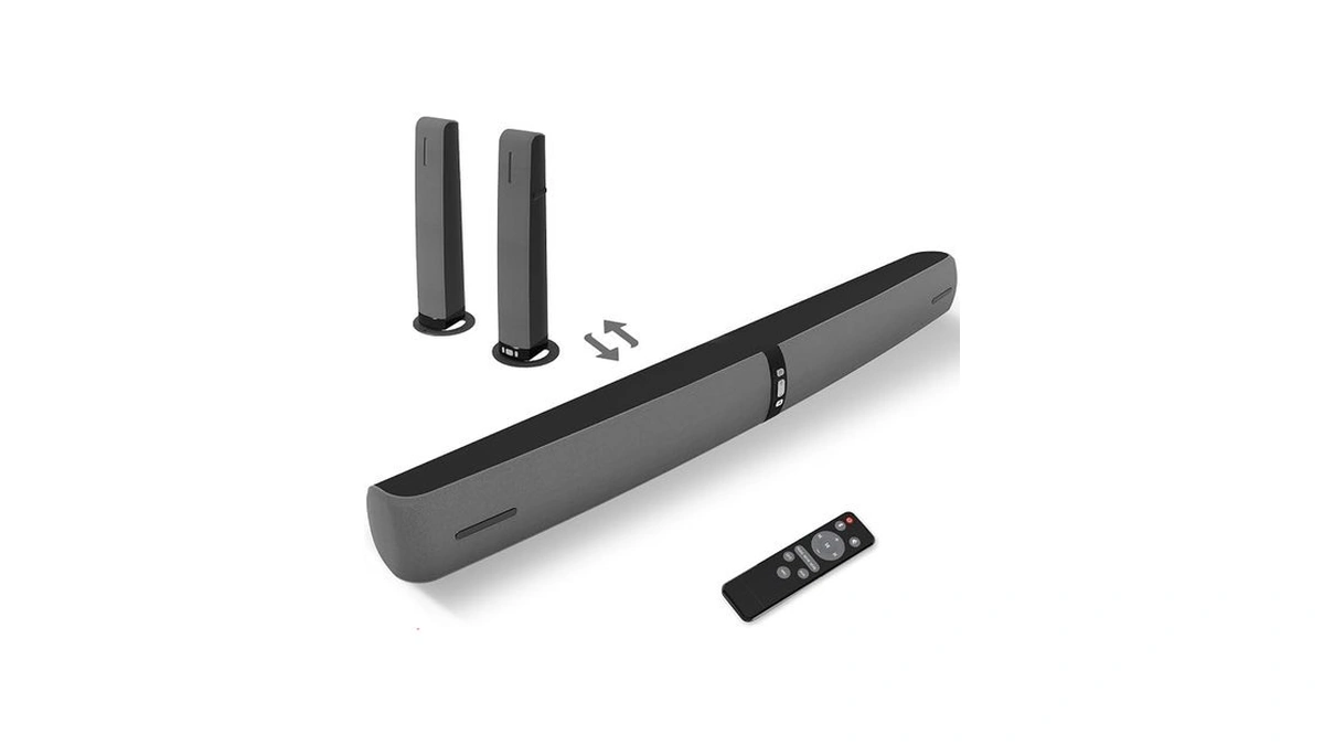 Assistrust Sound Bar For Smart Tv, 90w Soundbar With Bluetooth/arc/optical/aux