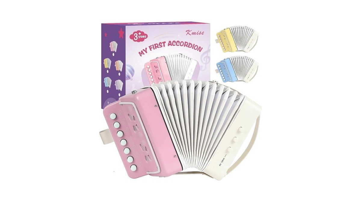 Kmise 10-key Kids Accordion,mini Accordian Kids Musical Instrument For Children