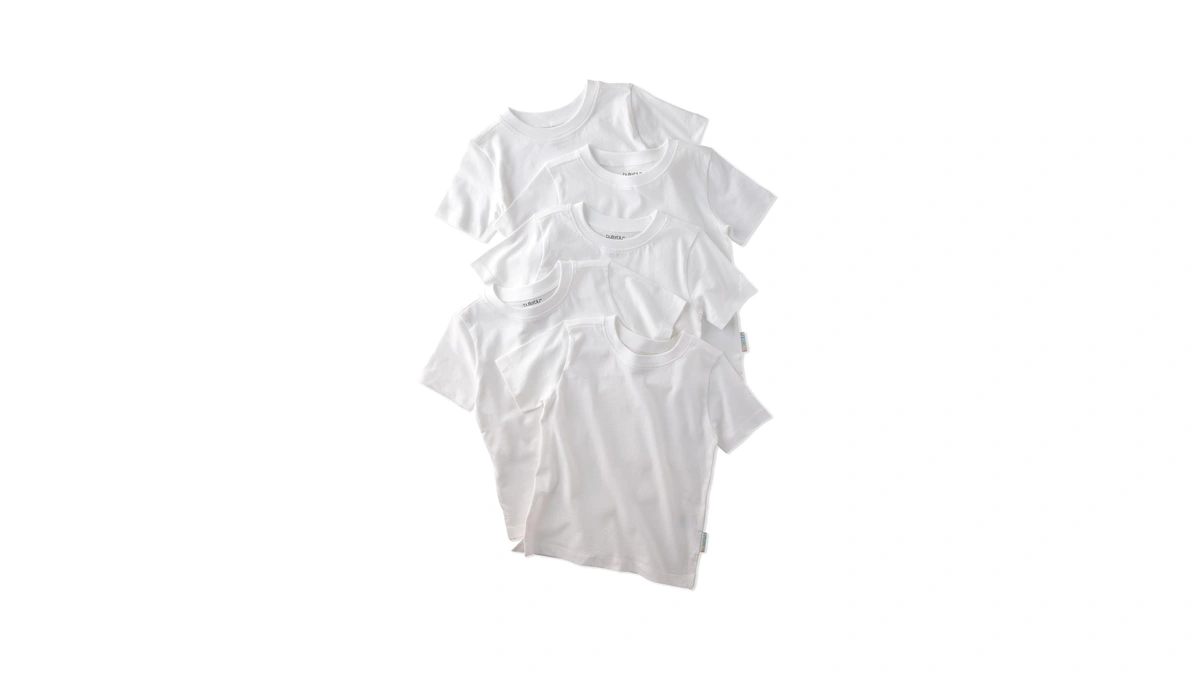 Butterblu Taylor 5-pack Short Sleeve T-shirts​ 100% Organic Cotton For