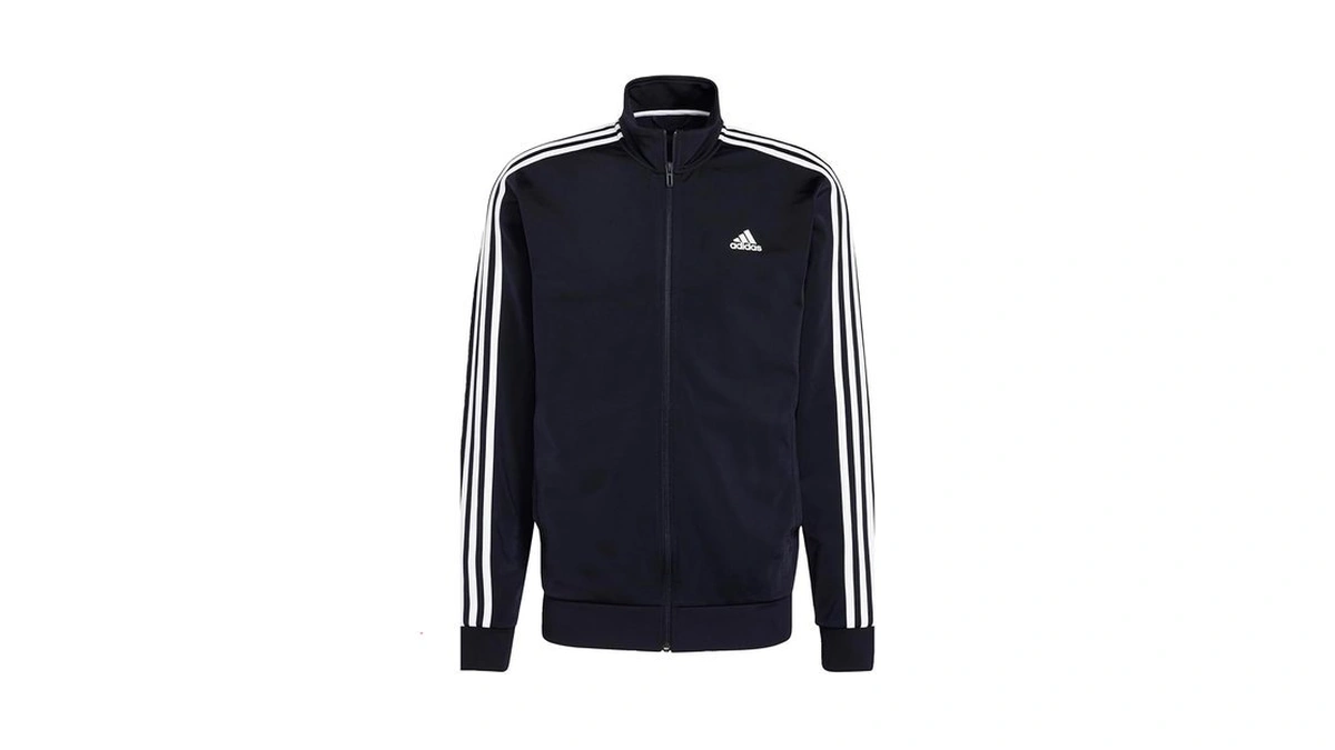 Adidas Mens Warm-up Tricot Regular 3-stripes Track Jacket Ink/white Medium/tall