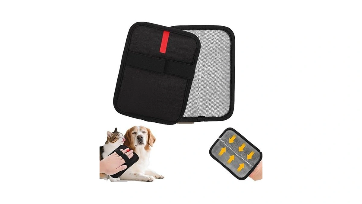 Vingvo Electrostatic Gloves Pet Hair Removal Glove For Cats &