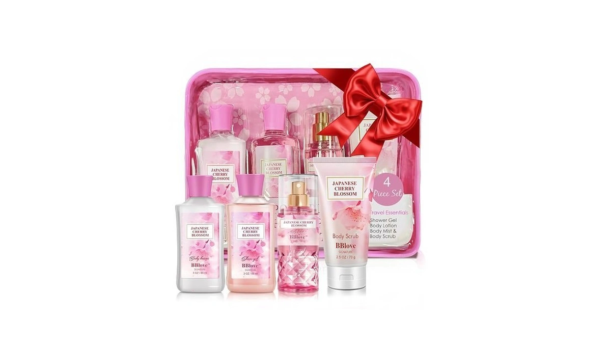 Bath And Body Gift Set For Women And Girls, 4pc