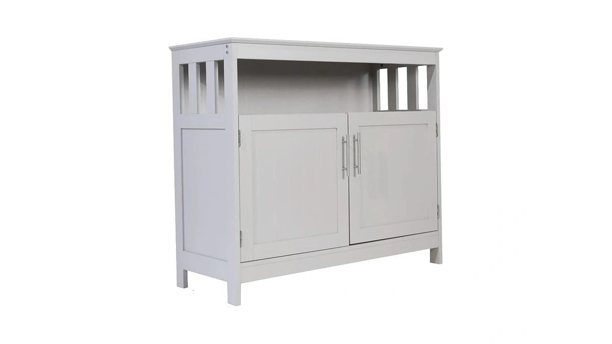 Flash Furniture Mayfield Buffet And Sideboard Cabinet, Double Door Storage