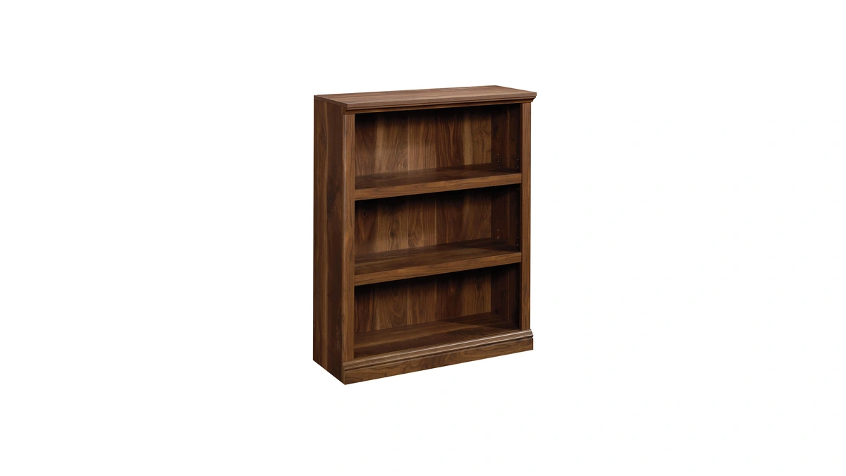 Sauder 3 Tier Book Shelf Wooden Bookcase Multipurpose Bookshelf For