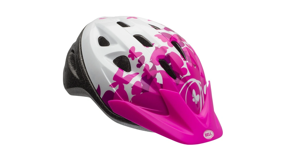 Bell Rally Child Helmet, Pink/white Flutter