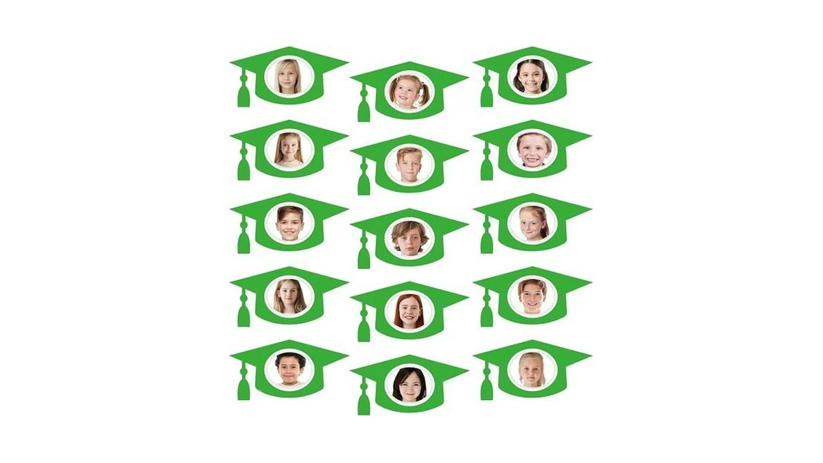 Jarthenaamcs 50 Pcs Graduation Hat Diy Cutouts Green Grad Caps