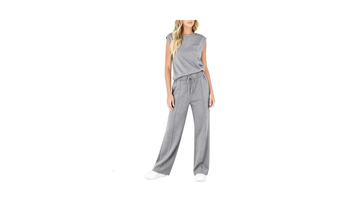 Sixstar Two Piece Sets For Women Summer Sleeveless Tops Wide