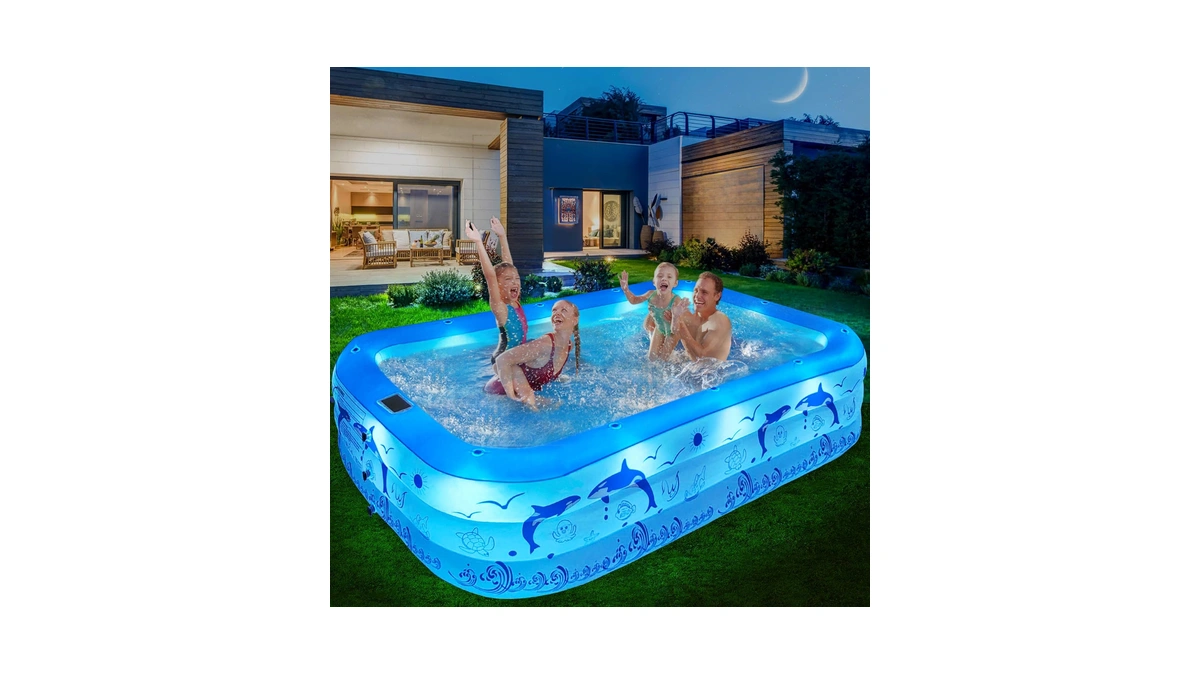 Starocean Upgrade Inflatable Pool With Lights...