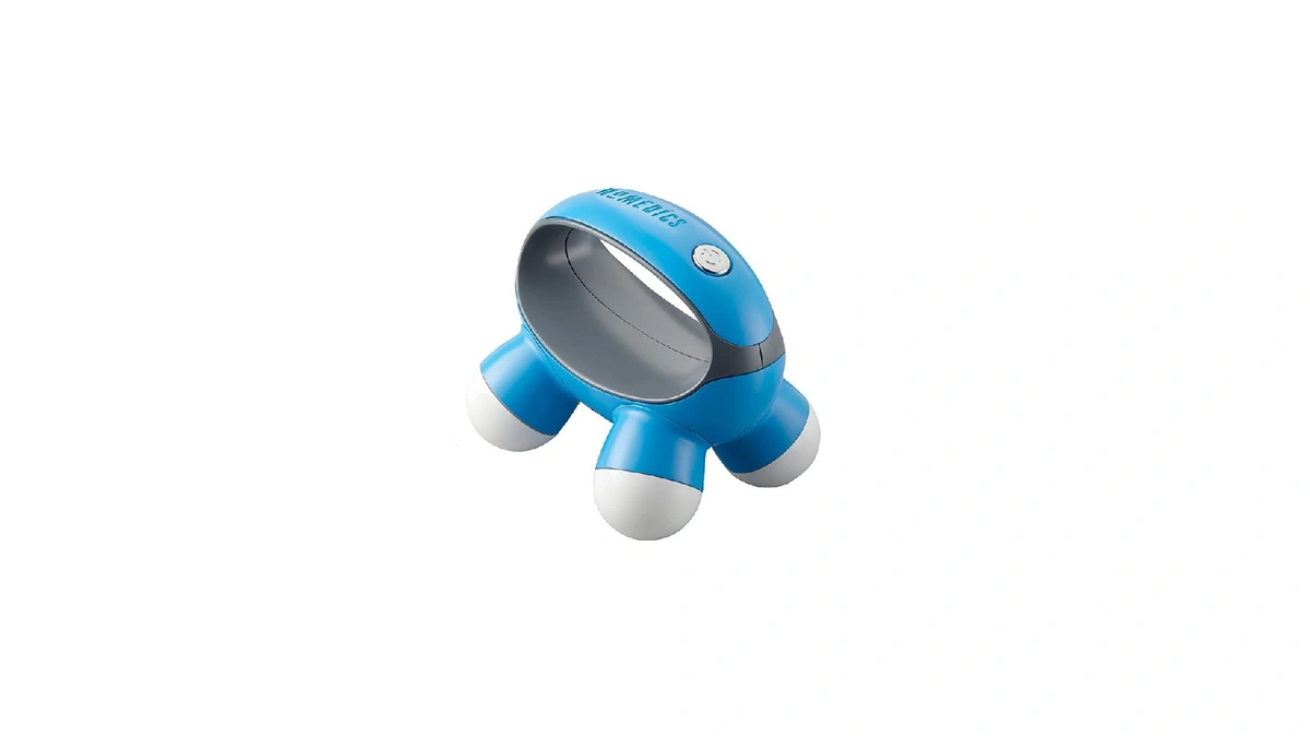 Homedics, Quatro Mini Hand-held Massager With Hand Grip, Battery Operated