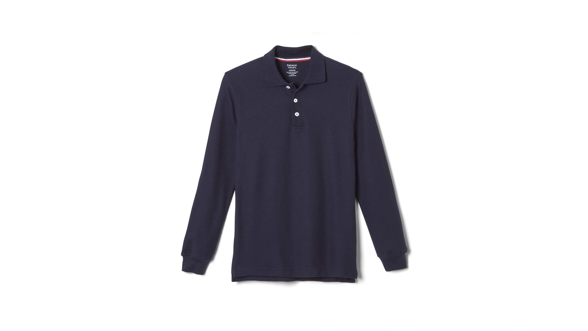 French Toast Boys' Pique Polo School Uniform Shirt With Long