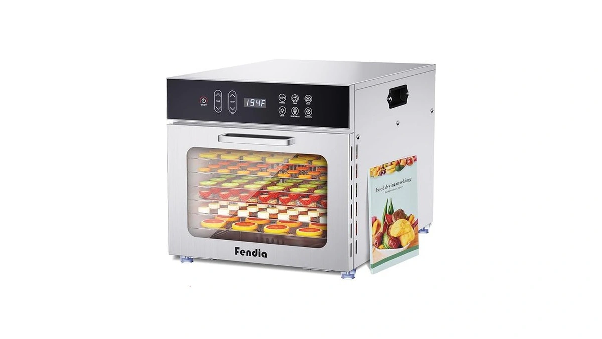 Fendia Food Dehydrator For Jerky, 7 Stainless Steel Large Trays,