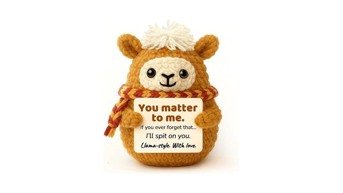 Krinisou Positive Animals Crochet Llama β Funny Cute Llama Birthday