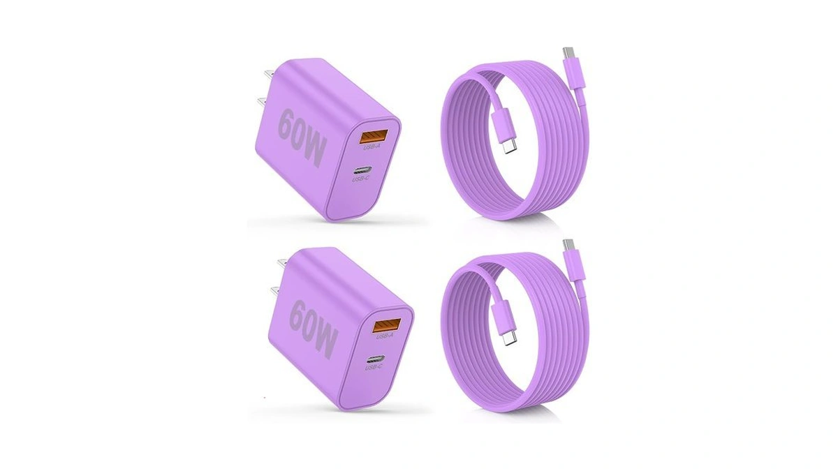 Iphone 17/16/15 Pro/pro Max Charger, Dual Port Usb-c Wall Charger