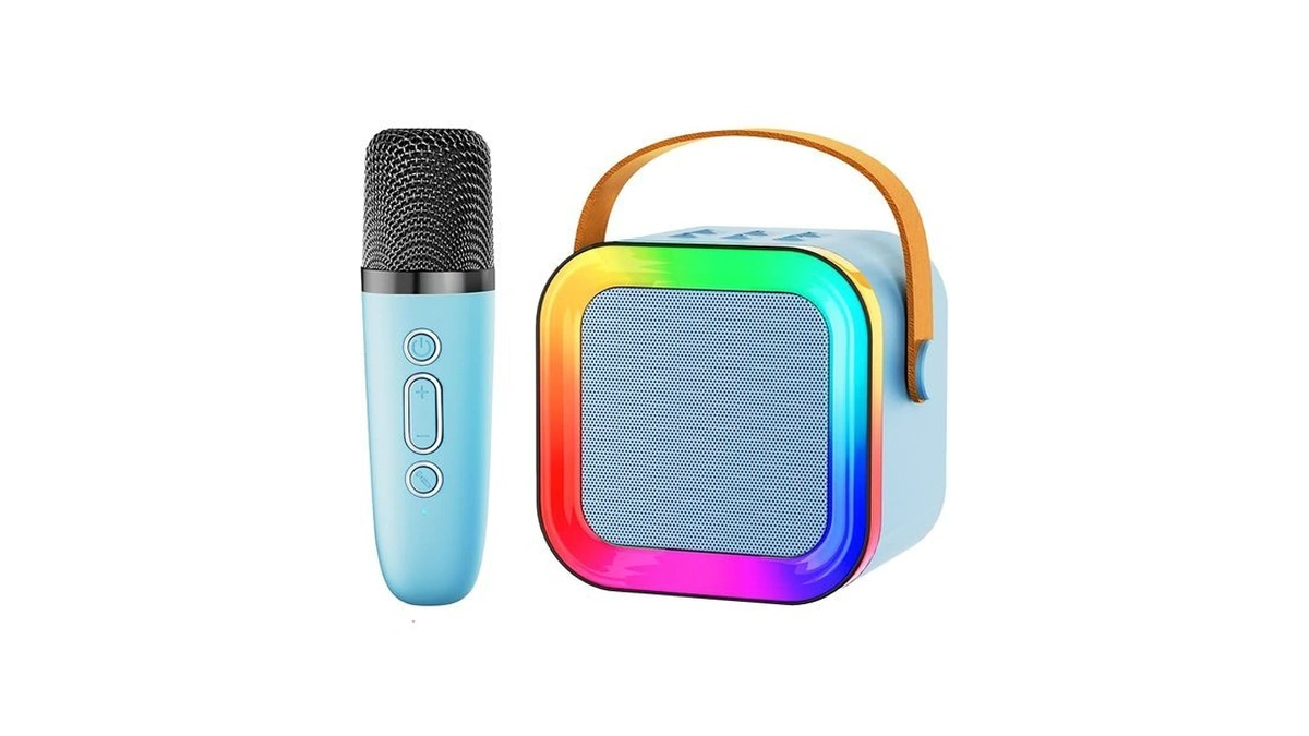 Mini Karaoke Machine Speaker For Kids Adults,portable Bluetooth With 1-2