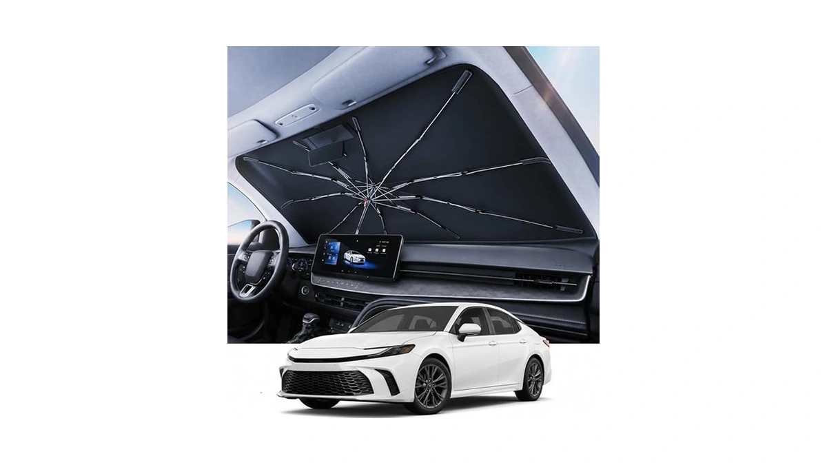 Reevaa 2026 Upgraded Windshield Sun Shade Umbrella [100% Sun Protection