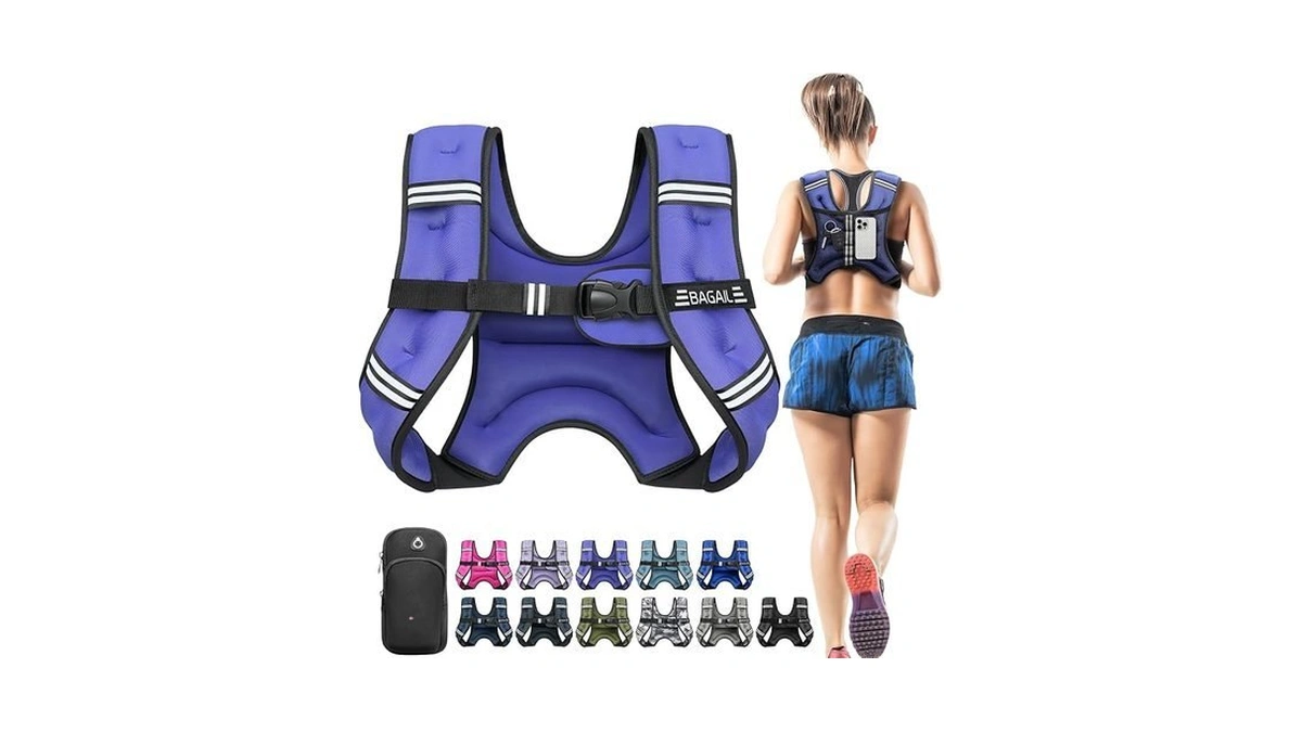 Bagail Comfort-fit Weighted Vest For Woman, Even Weight Distribution, Faster