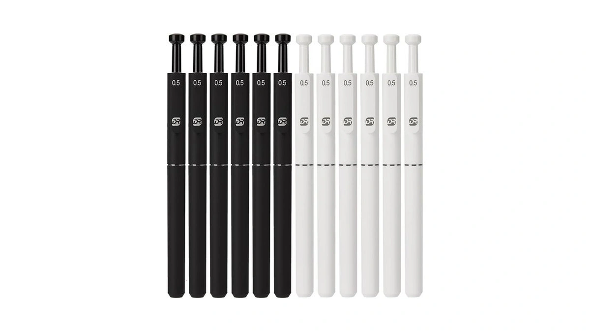 Gel Pens, 0.5 Mm 12 Pcs Quick-dry Black Ink Pens,