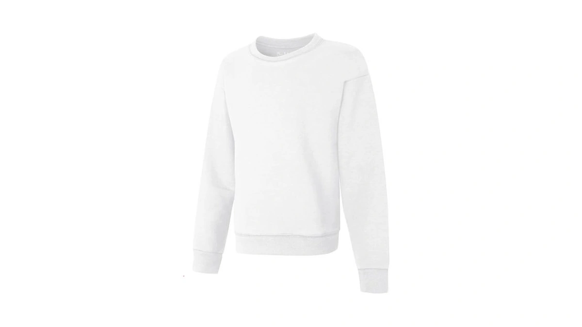 Hanes Girls Ecosmart Crewneck Sweatshirt, Soft Midweight Fleece For Pullover