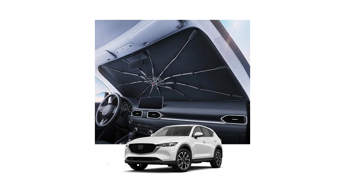 Reevaa 2026 Upgraded Windshield Sun Shade Umbrella [100% Sun Protection