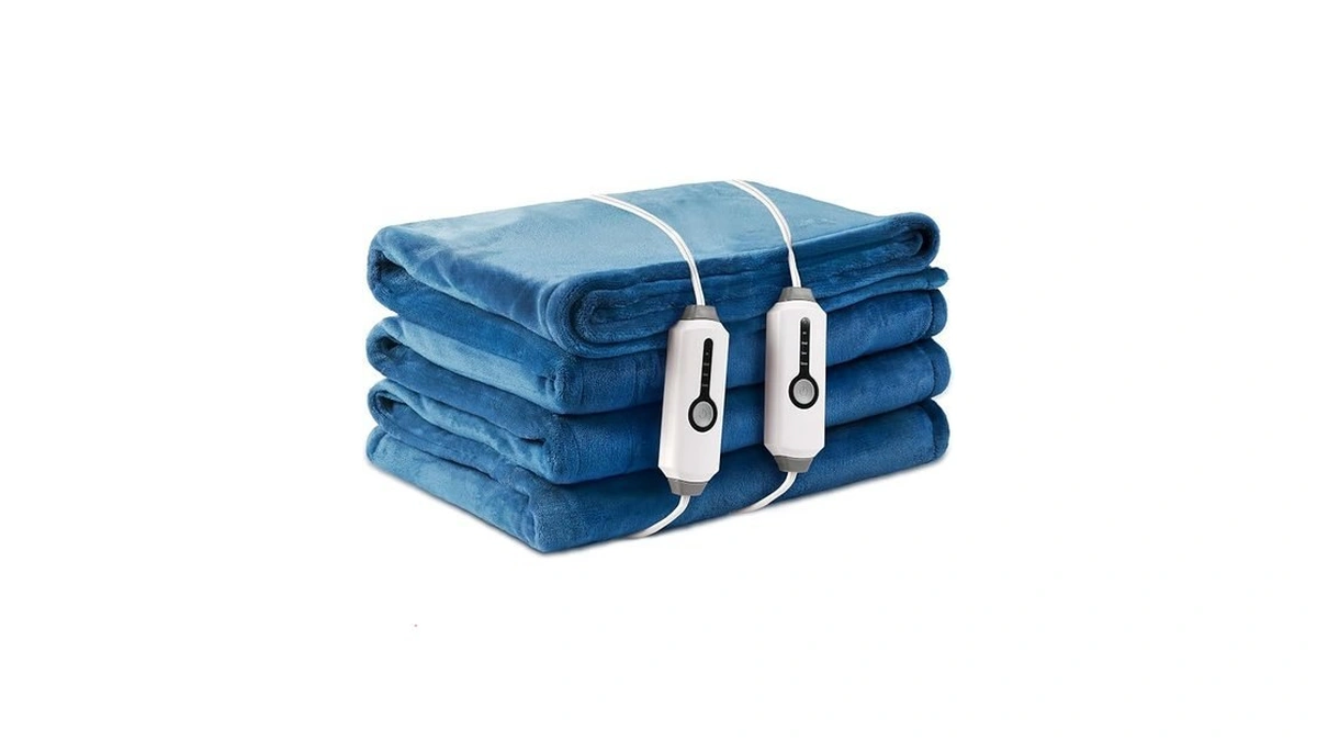 Laffylo Electric Heated Blanket Queen Size 84" X 90", Soft