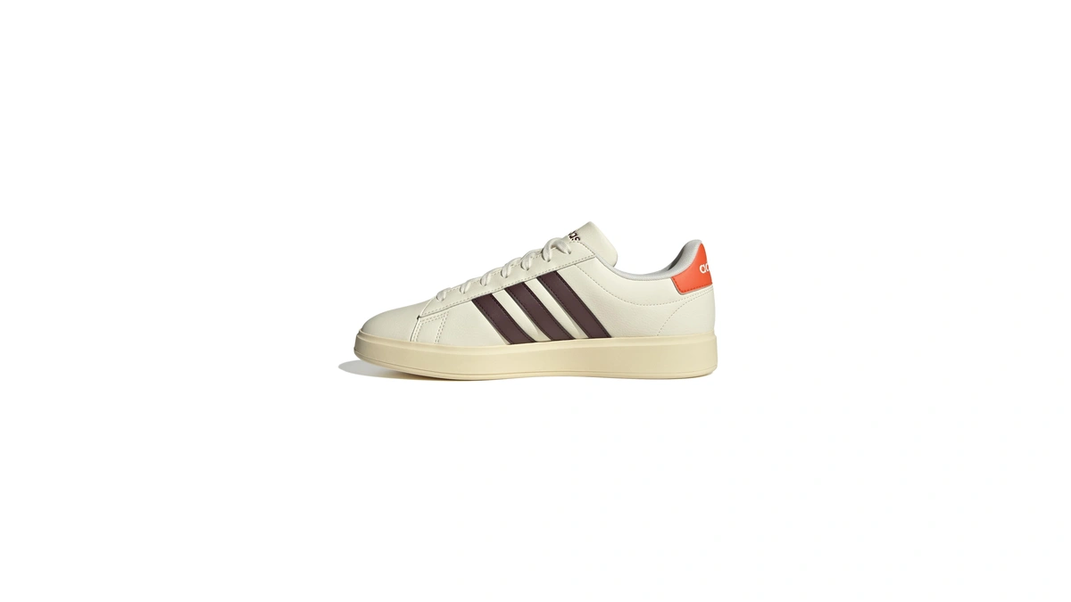 Adidas Men's Grand Court 2.0, Off White/aurora Ruby/semi Impact Orange,