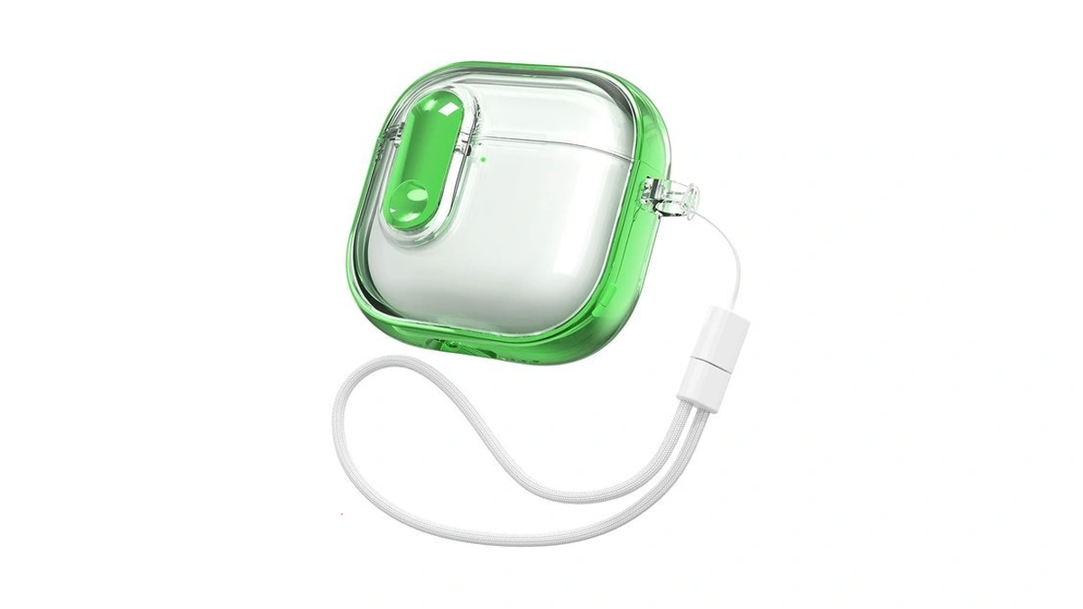 Rfunguango (with Security Lock) Clear Protective Case For Airpods 4th