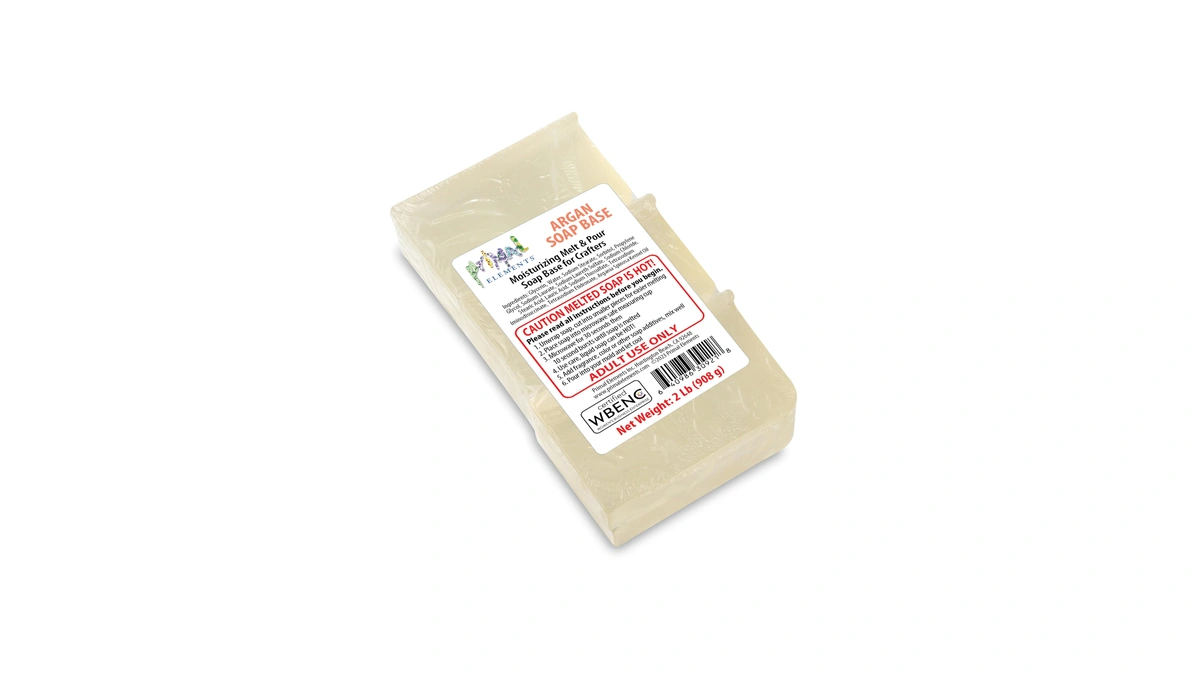 Primal Elements Argan Oil Soap Base - Moisturizing Melt And