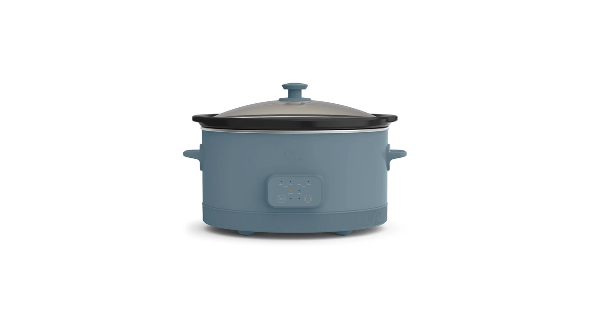 Bella 6.0 Qt Programmable Slow Cooker, Ceramic Nonstick Coating, Adjustable
