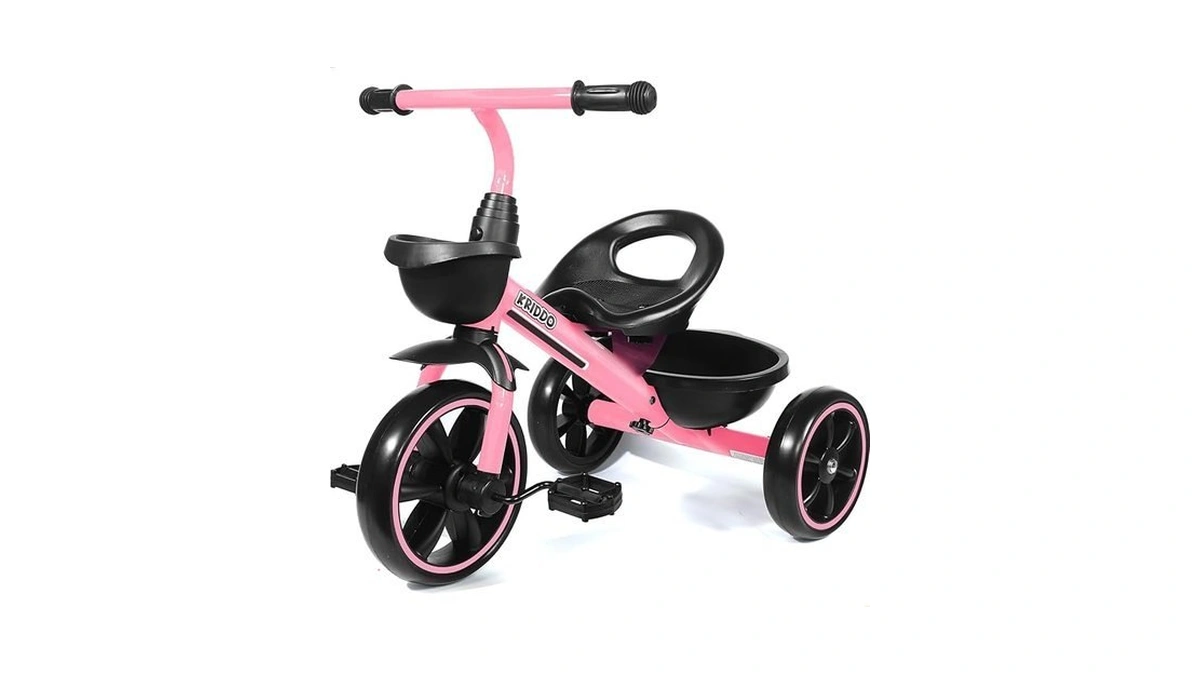 Kriddo Tricycle For 2-5 Year Olds - Pink Toddler Trike