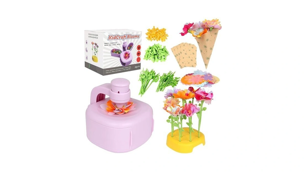 Furniplas Flower Bouquet Toy For Kid Ages 4-8, Diy Flowers