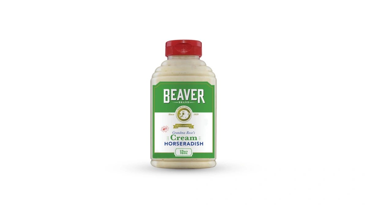 Beaver Hot Cream Horseradish, 12 Oz Squeeze Bottle