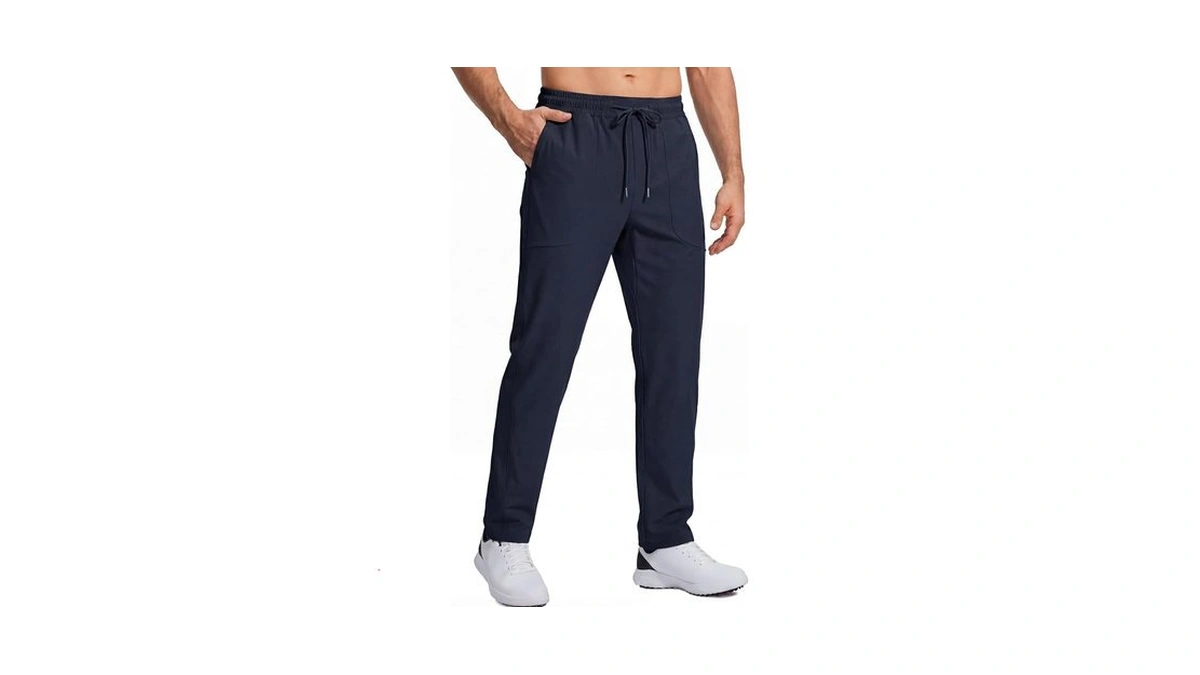 Incerun Men's Work Pants Stretch Golf Pants Quick Dry Lightweight