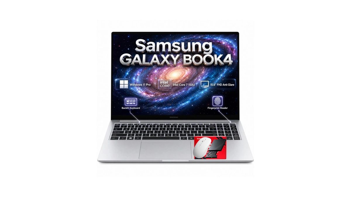 Samsung Galaxy Book4 15.6" Full Hd Business Laptop, Intel Core