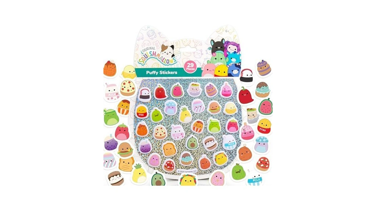 Original Squishmallows Squishy Sticker Book For Kids, Scrapbook, Journaling, Laptop