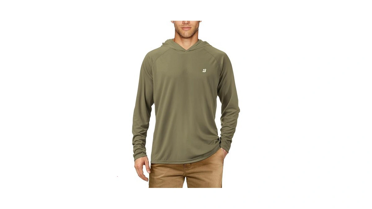 Roadbox Men's Upf 50+ Sun Protection Hoodie Shirt Outdoor Uv