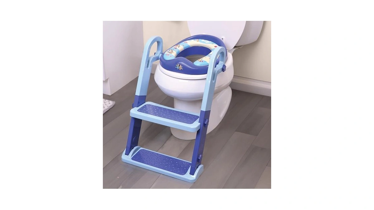 Bluey Step & Sit Potty Trainer; Secure Ladder For Kid-safe