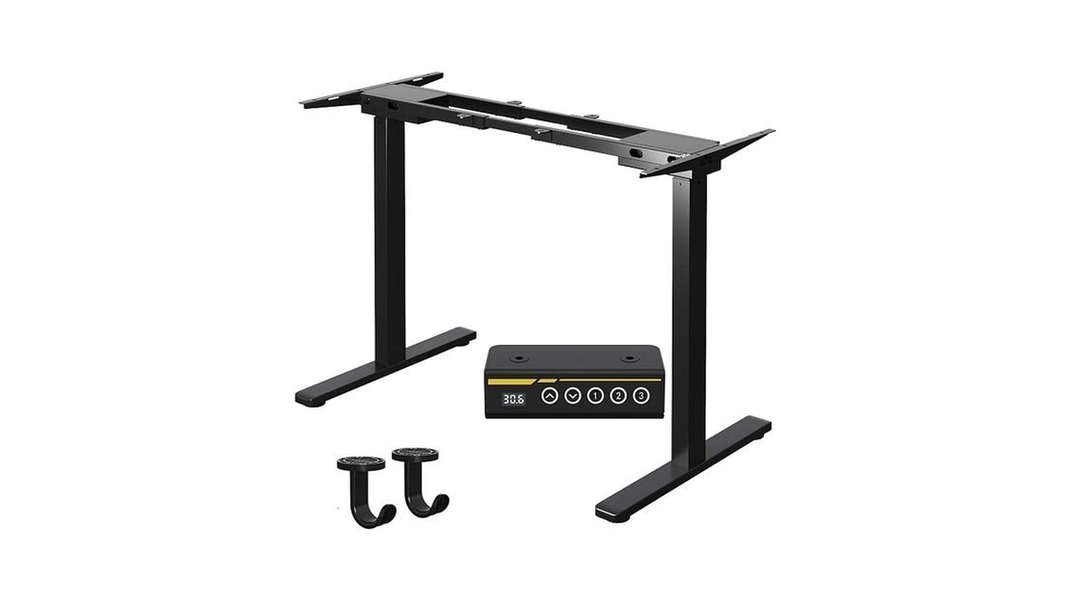 Gamork Dual Motor Electric Standing Desk Frame,adjustable Height And Length,the