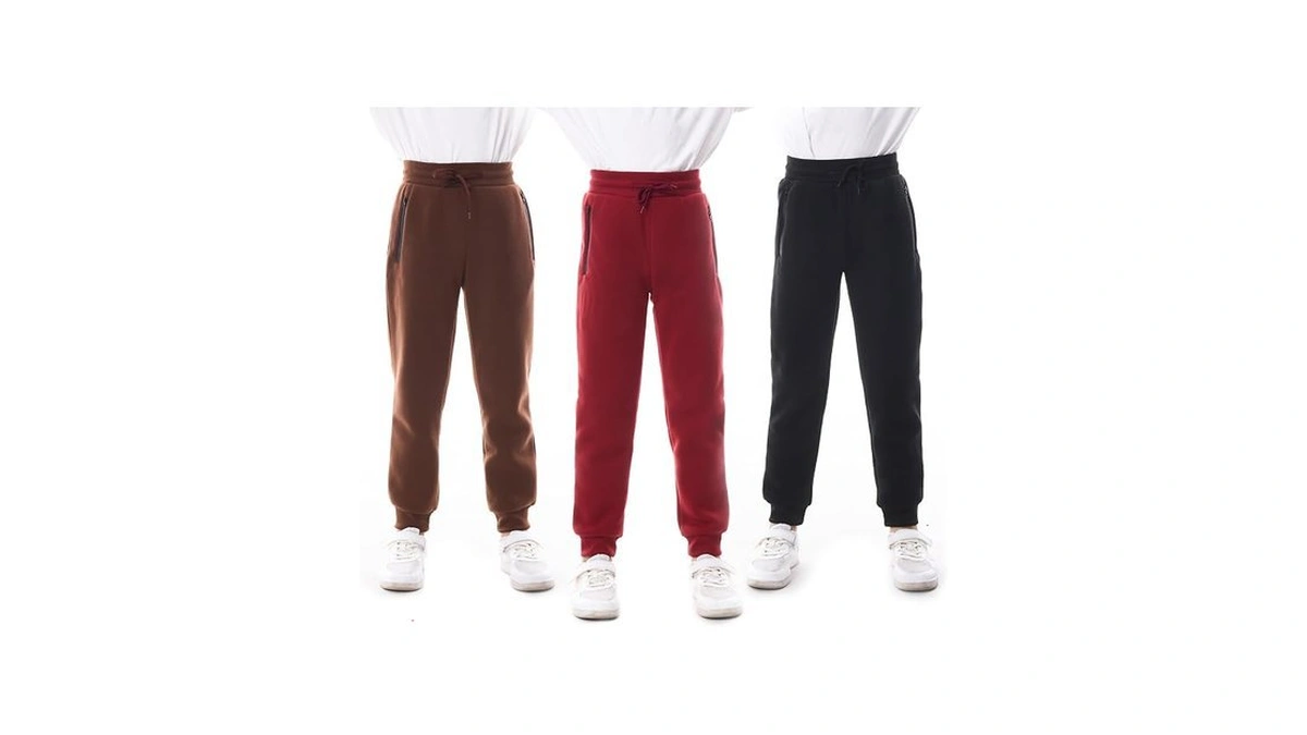 White Peak Trading Company Boys Athletic Sweatpants, 3 Pack Kids